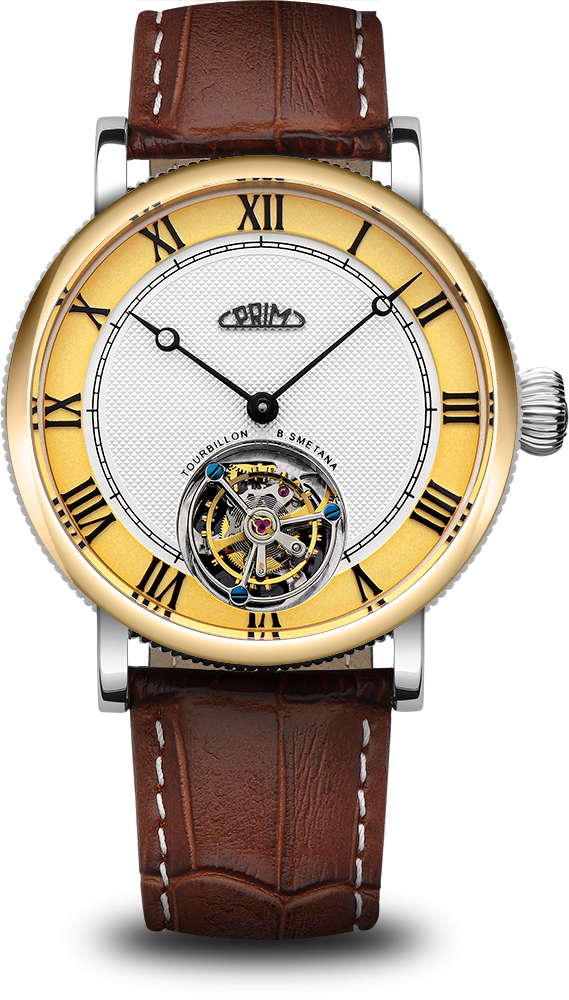 Hodinky PRIM Tourbillon Bedřich Smetana Gold - C - W91P.13235.C