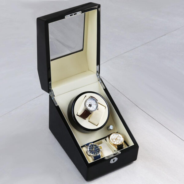 Natahovač 2 ks hodinek s úložným prostorem pro 3 ks - 024 Black wood display (5ks) - Image 5