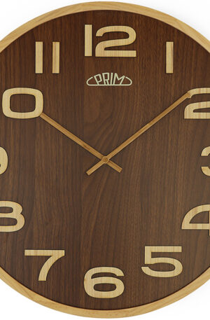 Hodinky Nástěnné hodiny PRIM Timber Veneer - E07P.4153.50