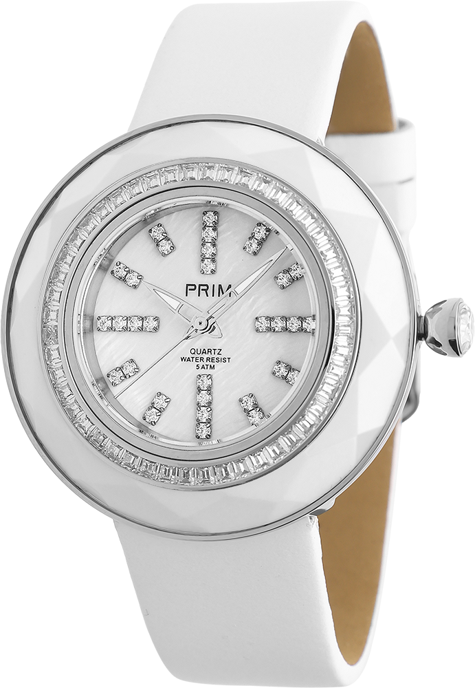Hodinky PRIM Preciosa Onyx White - 10312 - A - W02C.10312.A