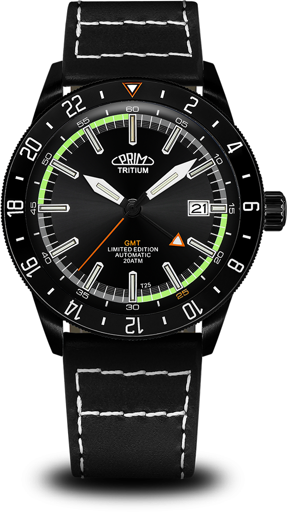 Hodinky PRIM Sport Tritium 25 - World Timer - B - W91P.13238.B