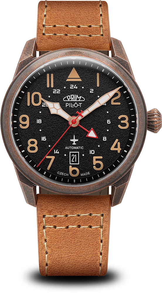 Hodinky PRIM Pilot Dual Time - C - W91P.13250.C