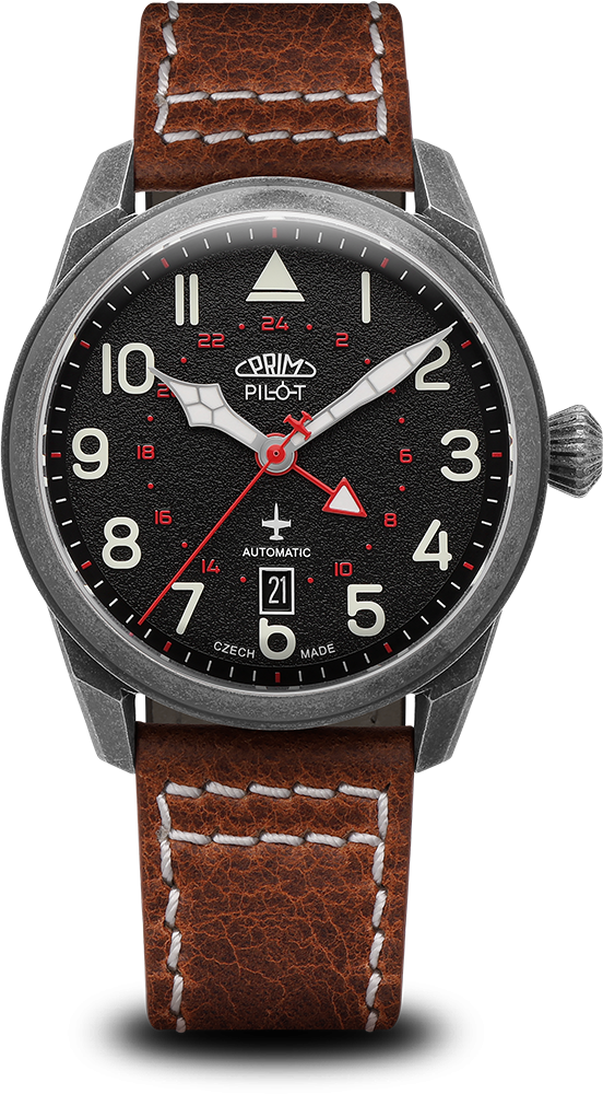 Hodinky PRIM Pilot Dual Time - D - W91P.13250.D