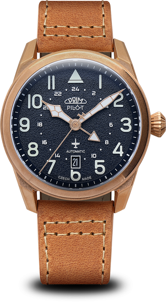 Hodinky PRIM Pilot Dual Time - E - W91P.13250.E