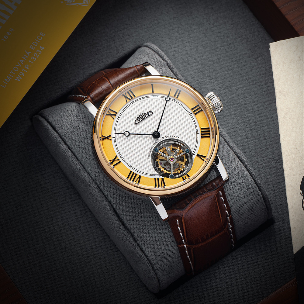 PRIM Tourbillon Bedřich Smetana Gold – C - W91P.13235.C | Hodinky PRIM