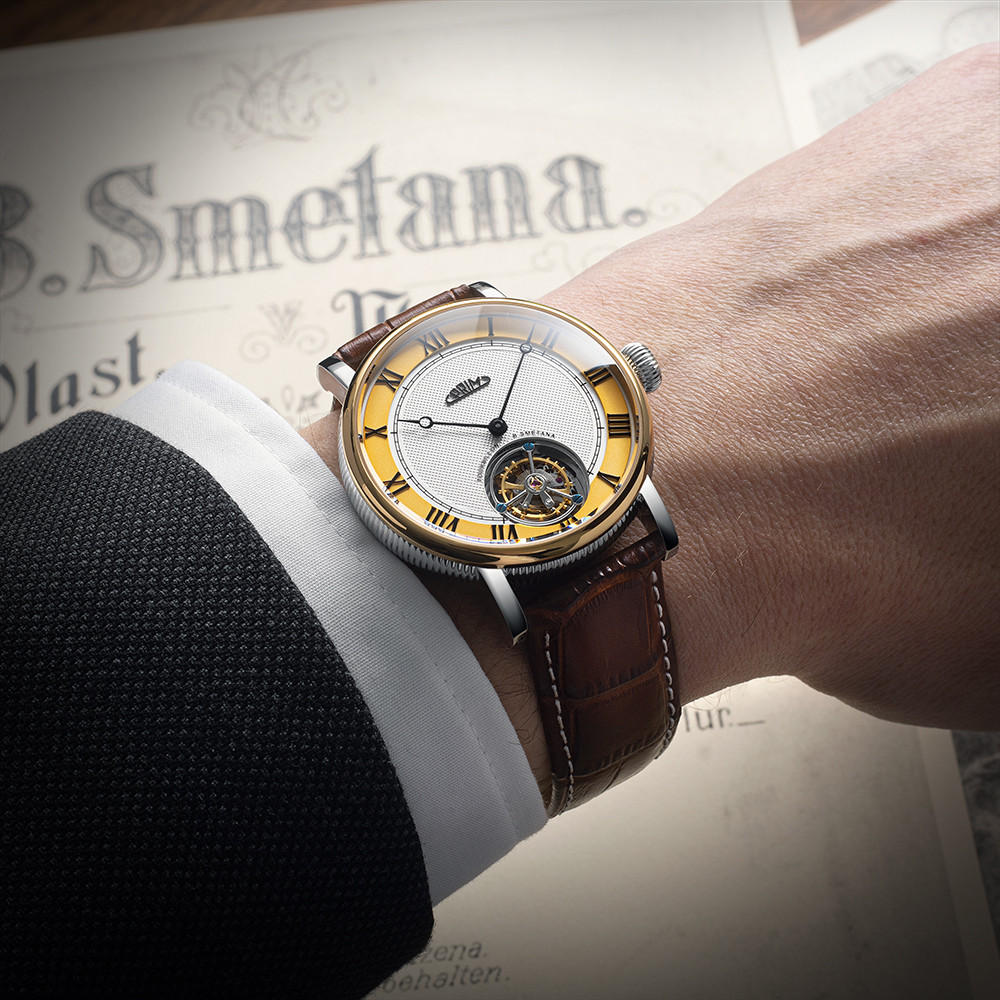 PRIM Tourbillon Bedřich Smetana Gold – C - W91P.13235.C | Hodinky PRIM
